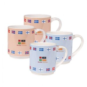 노르딕키친 레트로 머그컵제작 4p세트