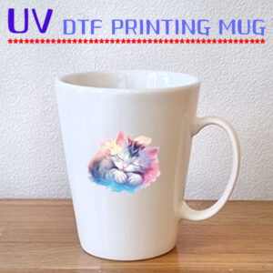 머그컵제작 드망즈 UV DTF필름인쇄머그 프렌치