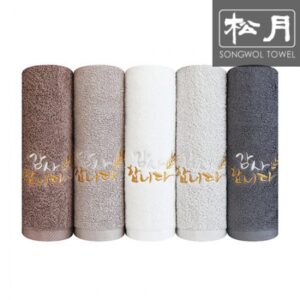 송월타올 감사합니다 캘리자수 150g 1p 수건답례품 제작