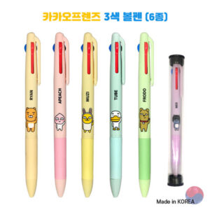 볼펜 각인 카카오프렌즈 3색 볼펜 6종 제작