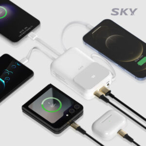 스카이 필 U10PD 빌트인 케이블 LED 고속 충전 보조배터리 기념품 제작 10,000mAh