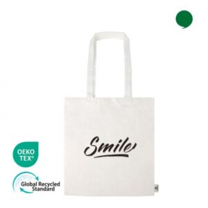 오코텍스리사이클_화이트 컬러라이트 에코백주문제작 38cmx42cm