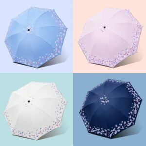 우산제작 루티네 플라워 수동 암막 양우산