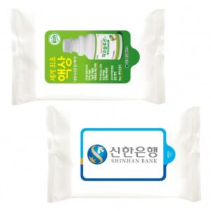 홍보물품 화이트 20매 물티슈제작 홍보물품 화이트 20매 물티슈제작